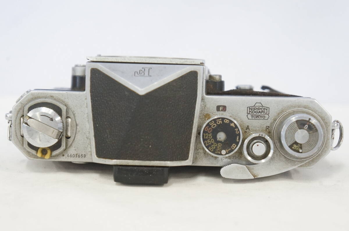 ⑨ Nikon ニコン F アイレベル シルバー 一眼レフ フィルムカメラ NIKKOR-S Auto F1.4 50mm レンズ 0604216011