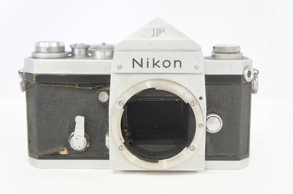 ⑨ Nikon ニコン F アイレベル シルバー 一眼レフ フィルムカメラ NIKKOR-S Auto F1.4 50mm レンズ 0604216011
