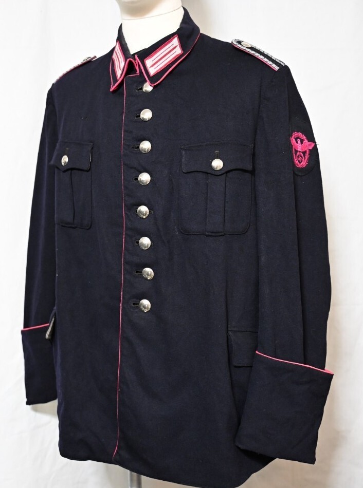 ドイツ消防 制服 実物 ナチスドイツ消防警察 制服上下 Feuerschutzpolizei 国防軍