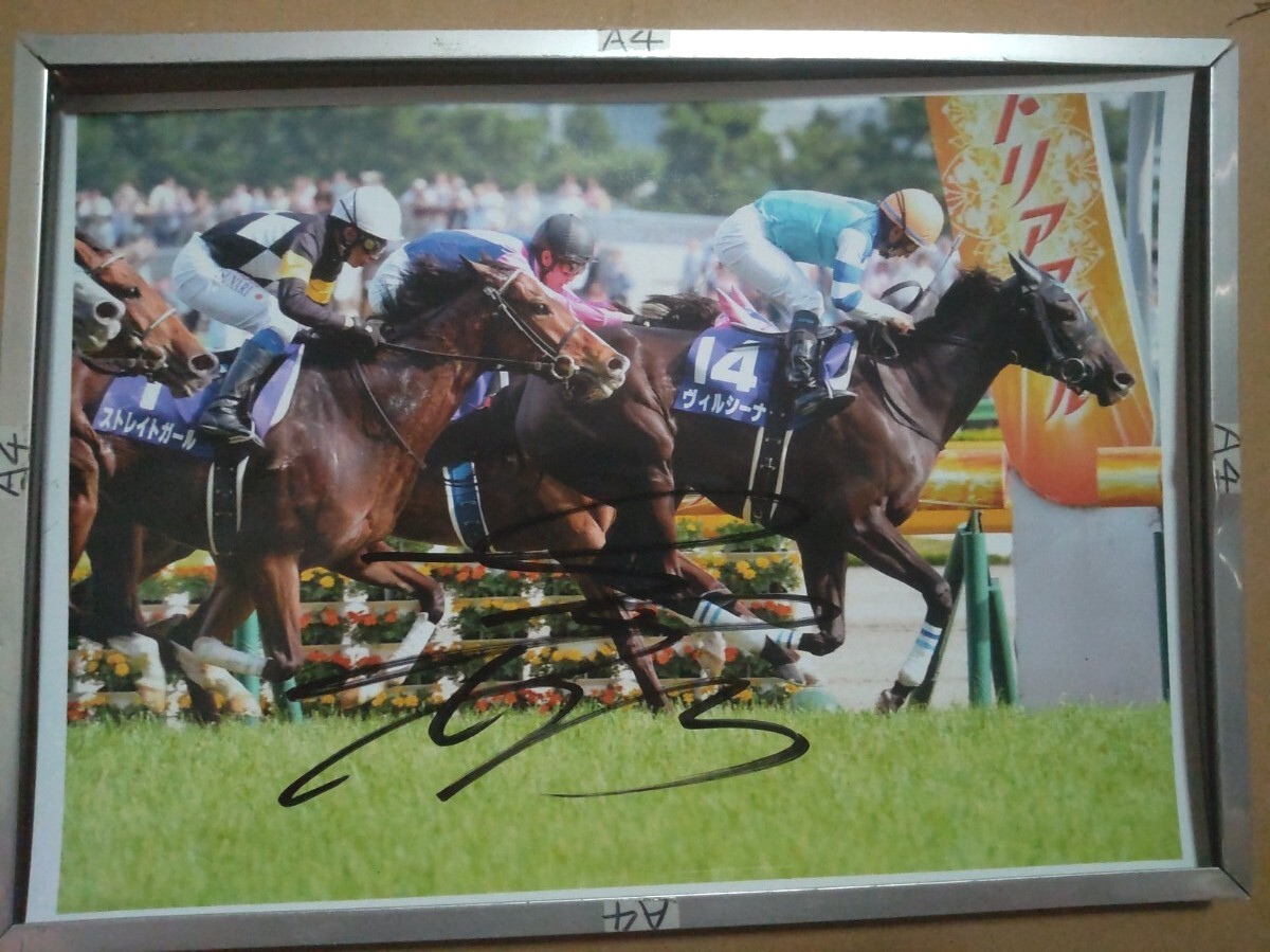 競馬ヴィルシーナ 内田騎手 直筆サイン Yahoo!オークション - 内田博幸騎手直筆サインパネル