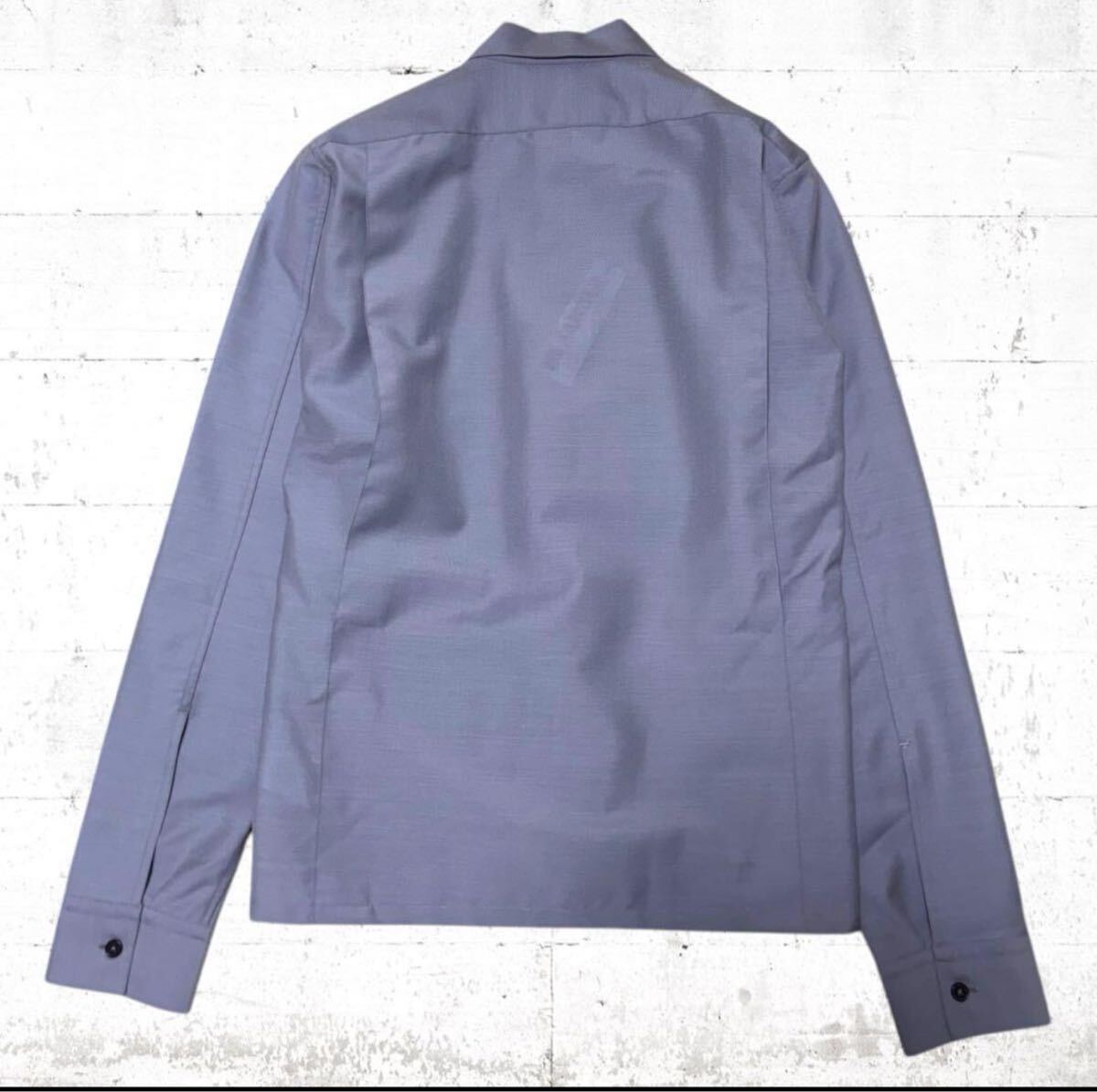 未使用 JILSANDER ウール モヘア 比翼 シャツ ジャケット イタリア製 