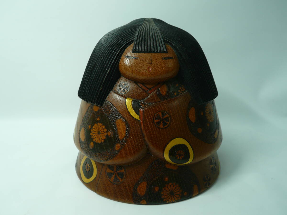 1円スタート! 工芸品祭 芸術祭 渡辺雄二作 創作こけし 季秋
