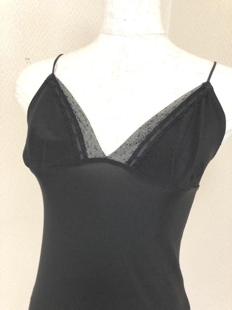 デュラスアンビエント レディース キャミソール ビスチェ レース付き 黒 ブラック_画像2