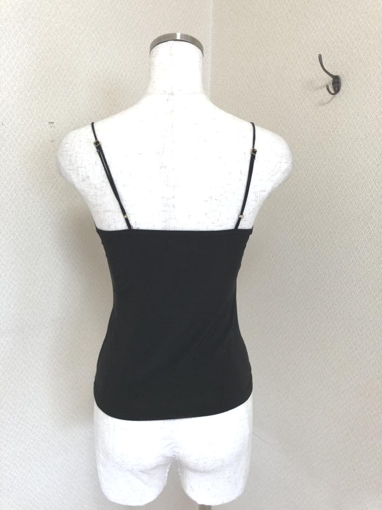 デュラスアンビエント レディース キャミソール ビスチェ レース付き 黒 ブラック_画像3