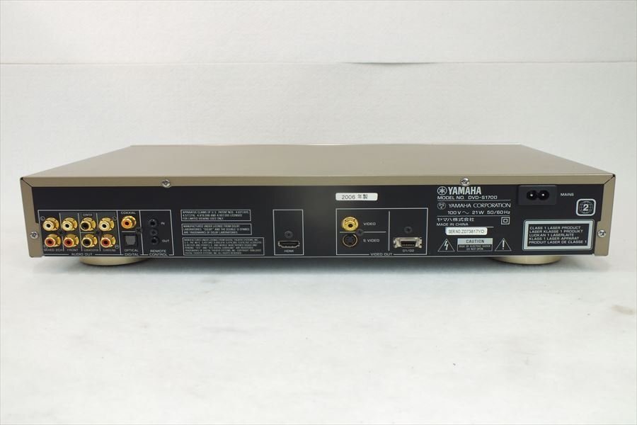 ★ YAMAHA ヤマハ DVD-S1700 DVDプレイヤー 中古 現(xiàn)狀品 250401C4261