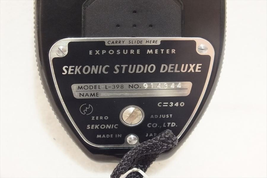 ★ SEKONIC セコニック L-398 露出計 中古 現(xiàn)狀品 250306G6550