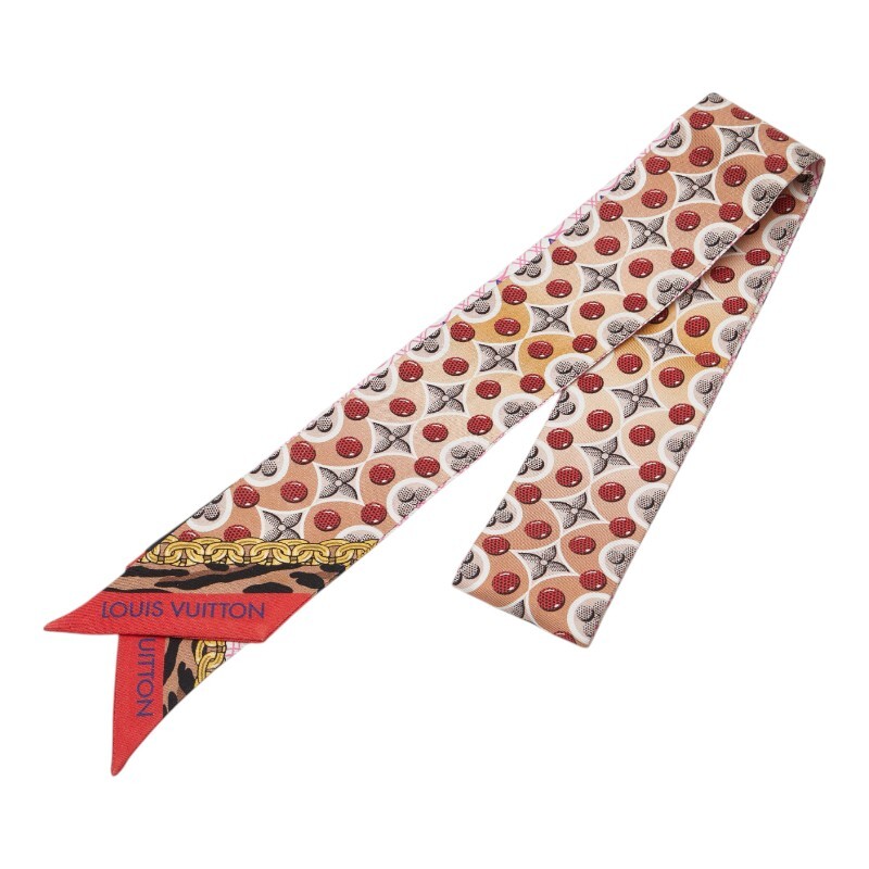 ルイヴィトン M76109 バンドー BB バブルグラム シルク リボンスカーフ ルイヴィトン M76109 バンドー BB バブルグラム シルク リボン