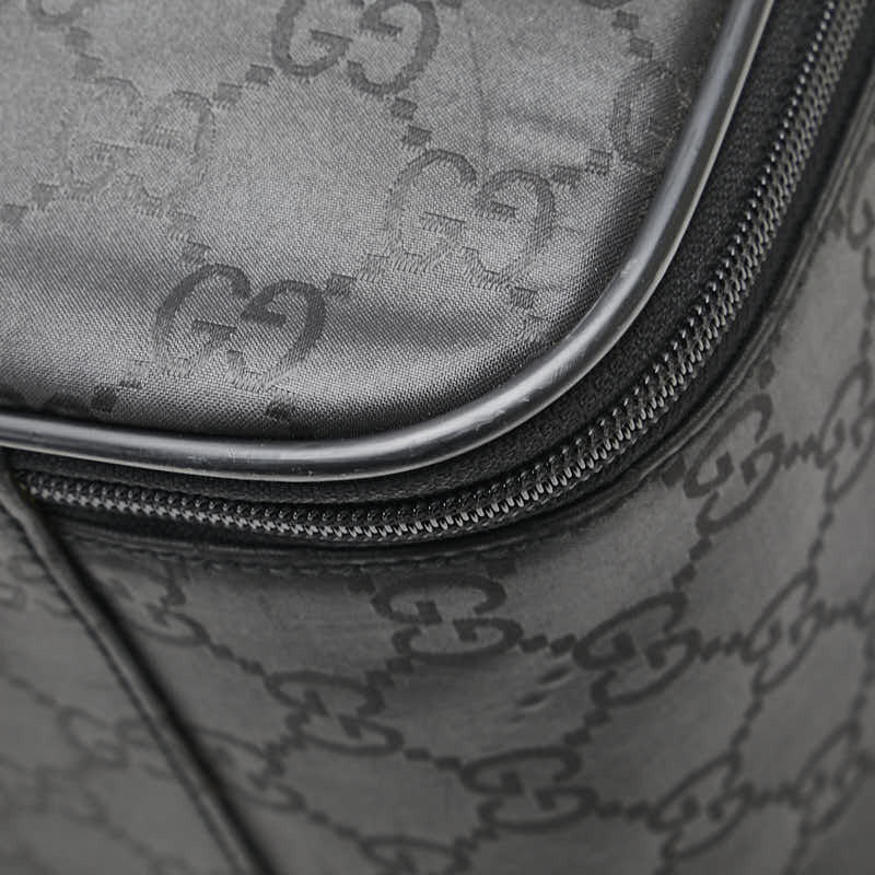  Gucci GG нейлон сумка "Boston bag" путешествие сумка черный нейлон кожа женский GUCCI [ б/у ]