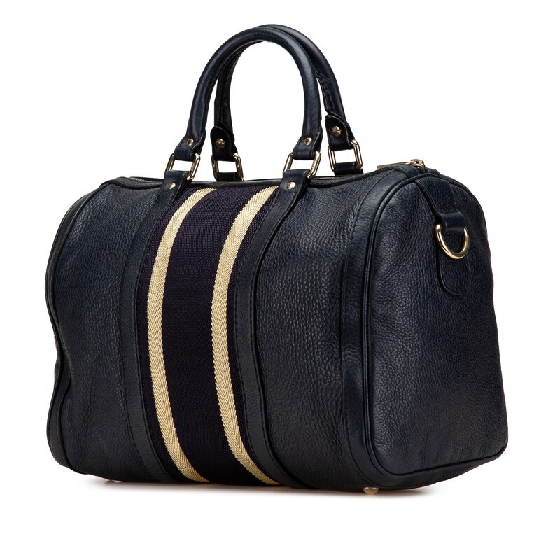  Gucci GG парусина Sherry линия Mini сумка "Boston bag" сумка на плечо 2WAY 247205 черный Gold парусина GUCCI [ б/у ]