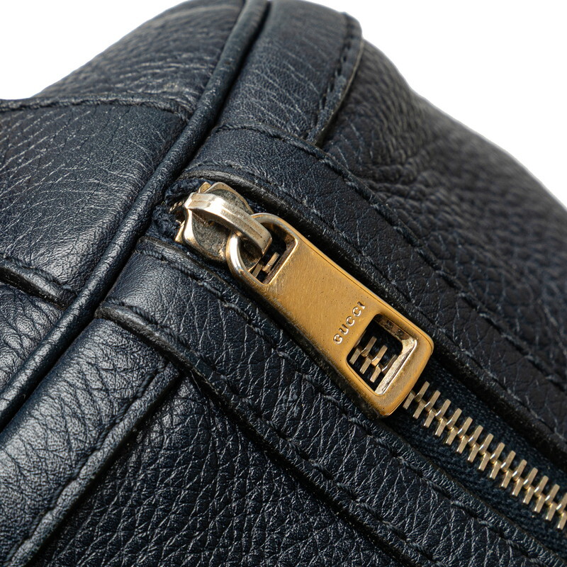  Gucci GG парусина Sherry линия Mini сумка "Boston bag" сумка на плечо 2WAY 247205 черный Gold парусина GUCCI [ б/у ]