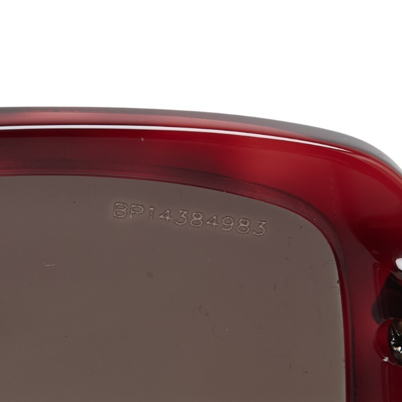 プラダ サングラス レッド プラスチック レディース PRADA 【中古】_画像6
