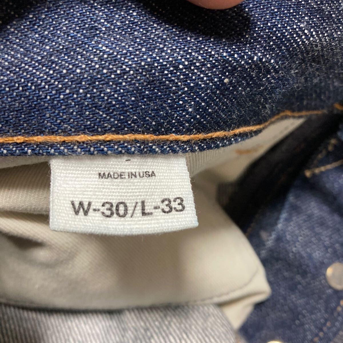 【美品】RON HERMAN DENIM ロンハーマンデニムRHD-01 HURON スリムフィットジーンズ インディゴ W30 USA製_画像6