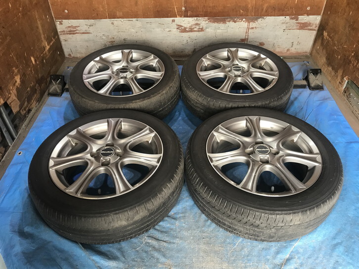 激安！タイヤホイールセット！Modulo 16-6J 4H/100 ET53 + 185/55R16 中古 國(guó)産タイヤ 4本 インサイト/フィット/シャトル等！HM001134