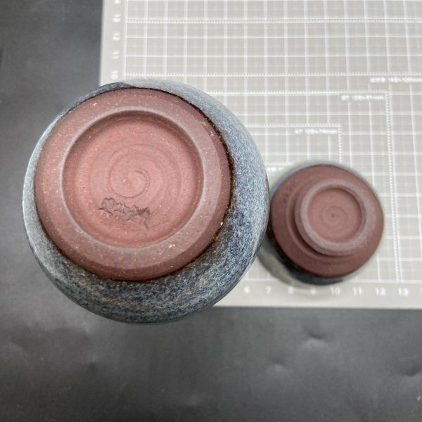 U247 未使用保管品 松代焼 松代陶苑 酒器セット 徳利2客 お猪口5