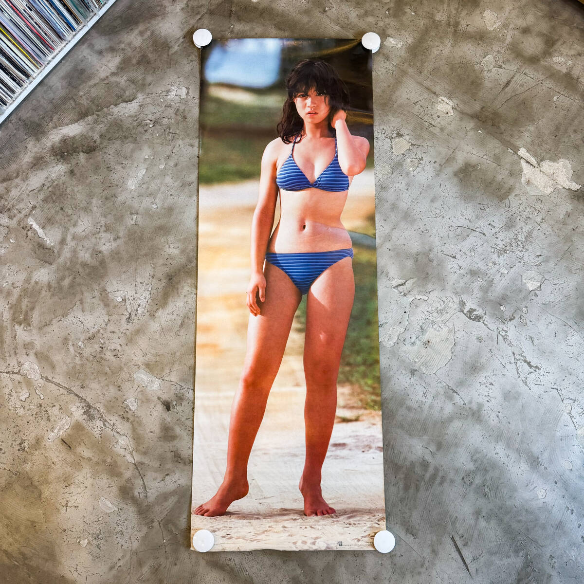 【非売品】中森明菜 / プロモーション用ポスター 【當(dāng)時物】 AKINA NAKAMORI アイドル 昭和 激レア ファーストアルバム プロローグ 水著