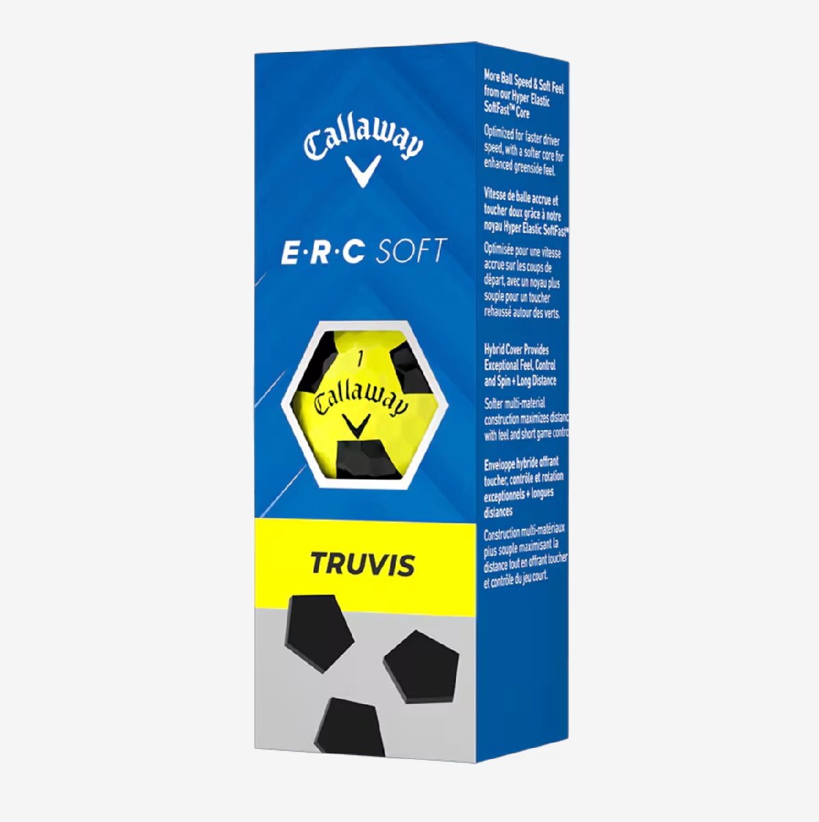 ★新品★キャロウェイ★2025 NEW★ERC SOFT ボール★TRUVIS★イエロー★１ダース★日本正規(guī)品★