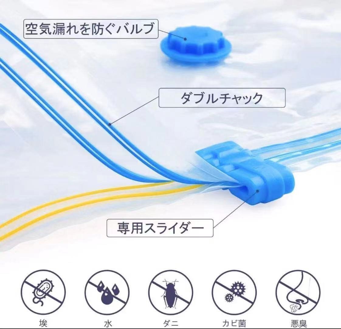 圧縮袋 ふとん 布団圧縮袋 掛け布団収納袋 掃除機(jī)対応 2枚セット
