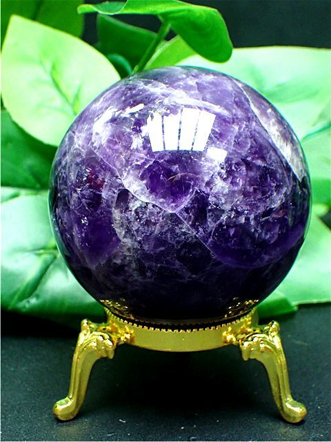 AAA級家庭円満◇天然アメジスト丸玉184G1-149G01b(原石)｜売買