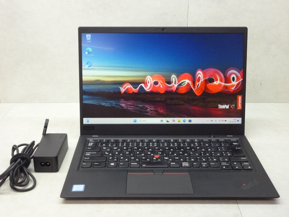 ☆1円☆第8世代☆Core i5 1.60GHz/8GB/SSD256GB/Lenovo Thinkpad X1CARBON 20KG-S4AV00/高解像度/無(wú)線/WWAN/カメラ/Office/Win11DtoD領(lǐng)域☆