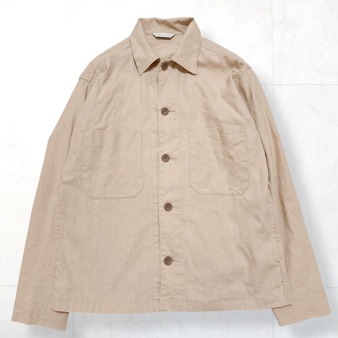 JOURNAL STANDARD ジャーナルスタンダード リネン混 ワークジャケット ベージュ メンズ S