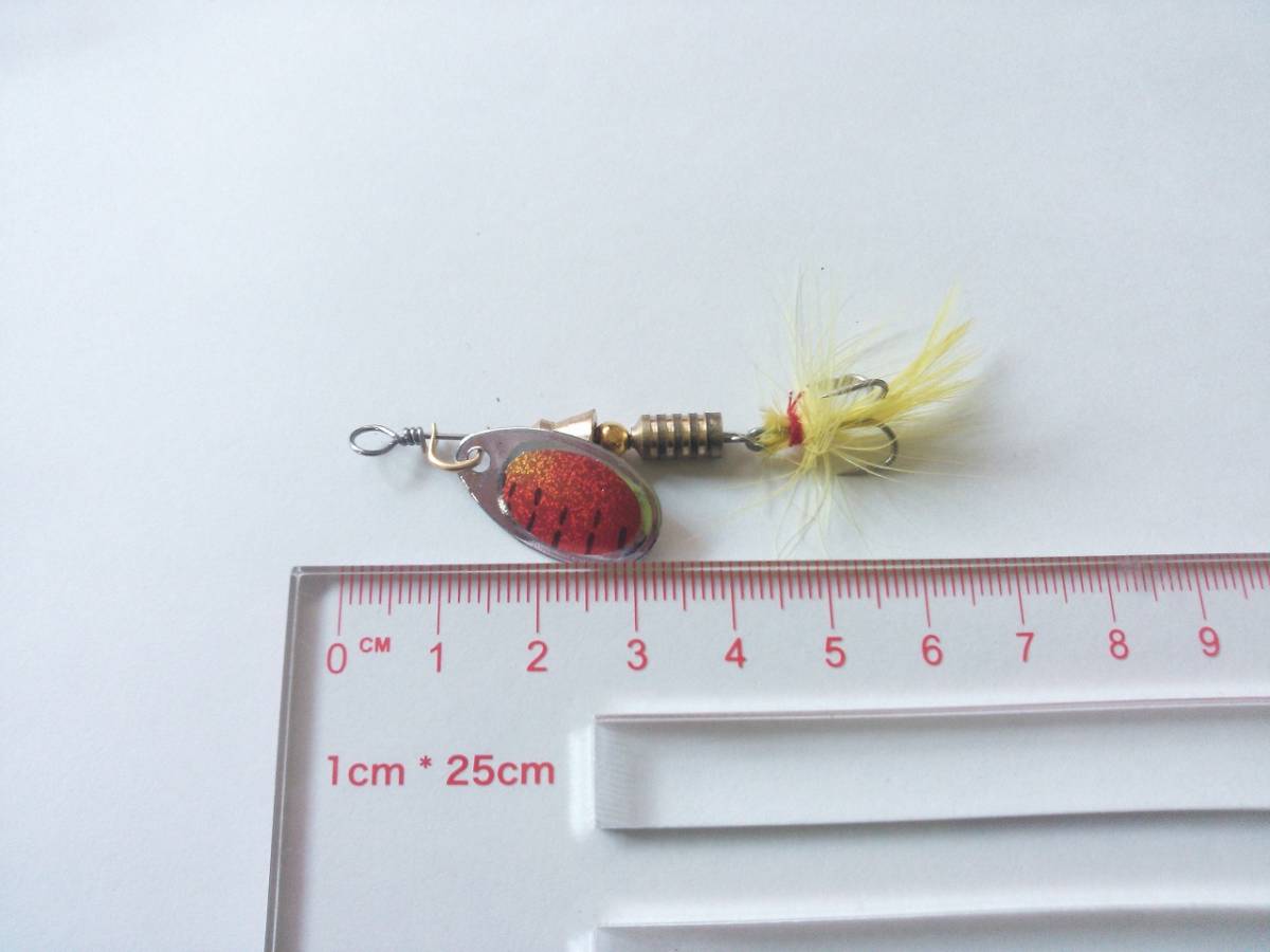 スピナー　7色セット　3.5～5g　渓流　河川　川　バス釣り　管理釣り場　エリア　トラウト　フィッシング　スプーン　ベイト　マス　