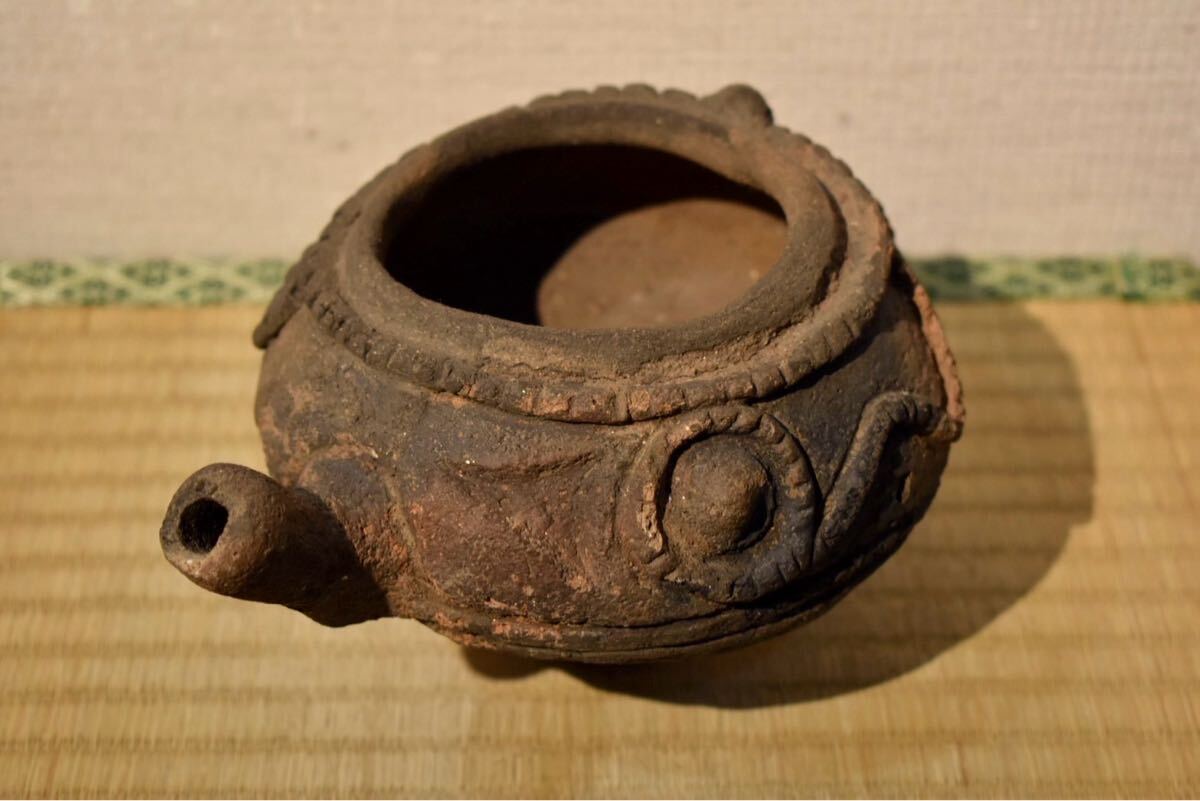 【GE】M592【コレクター所蔵品】時(shí)代 縄文片口鉢/日本美術(shù) 土器 発掘 骨董品 時(shí)代品 美術(shù)品 古美術(shù)品