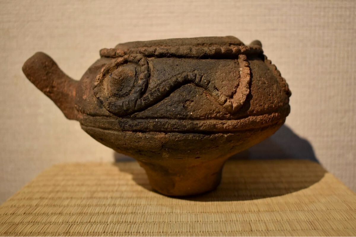 【GE】M592【コレクター所蔵品】時(shí)代 縄文片口鉢/日本美術(shù) 土器 発掘 骨董品 時(shí)代品 美術(shù)品 古美術(shù)品