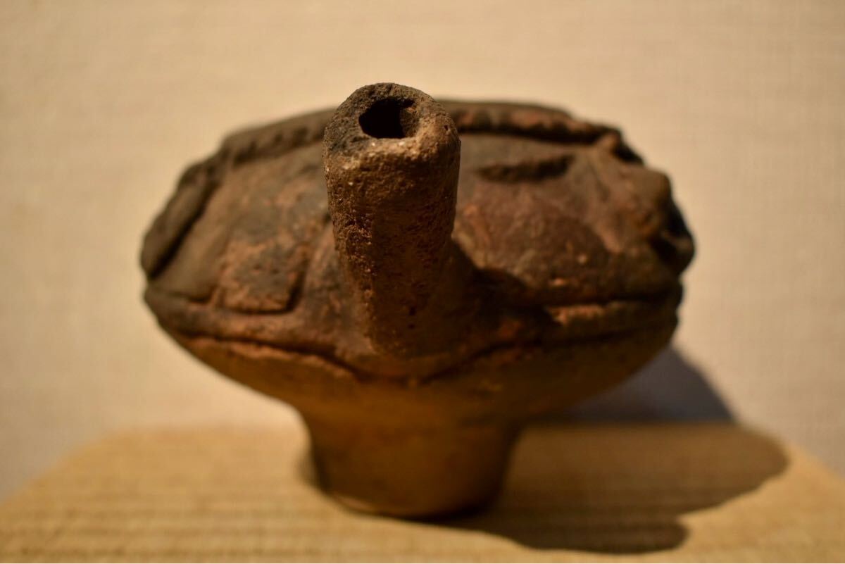 【GE】M592【コレクター所蔵品】時(shí)代 縄文片口鉢/日本美術(shù) 土器 発掘 骨董品 時(shí)代品 美術(shù)品 古美術(shù)品