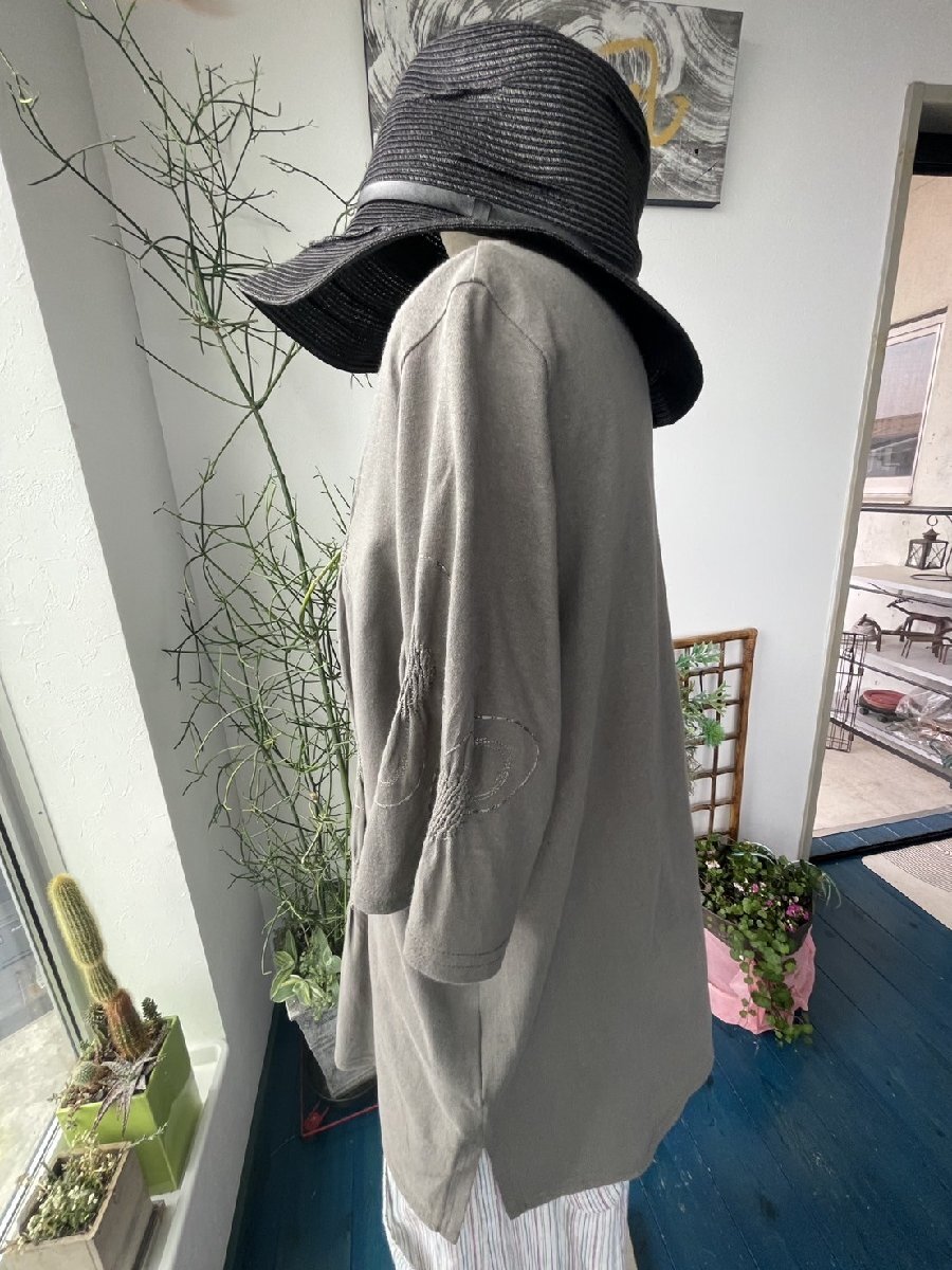 センソユニコ　慈雨　センソ　中古　レディース　トップス　カットソー　五分袖　刺しゅう　人気ブランド　美品
