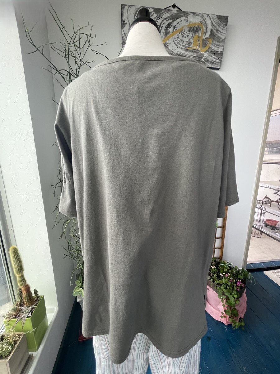 センソユニコ　慈雨　センソ　中古　レディース　トップス　カットソー　五分袖　刺しゅう　人気ブランド　美品
