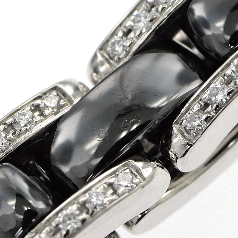 【名東】シャネル ウルトラ リング 750WG K18 ホワイトゴールド ブラックセラミック ダイヤ 56 ジュエリー_画像8