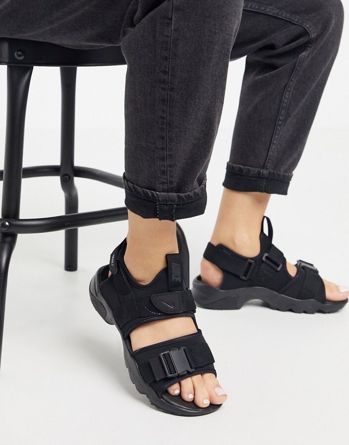  бесплатная доставка новый товар NIKE CANYON SANDAL 29 черный Nike Canyon сандалии ремешок CI8797-001