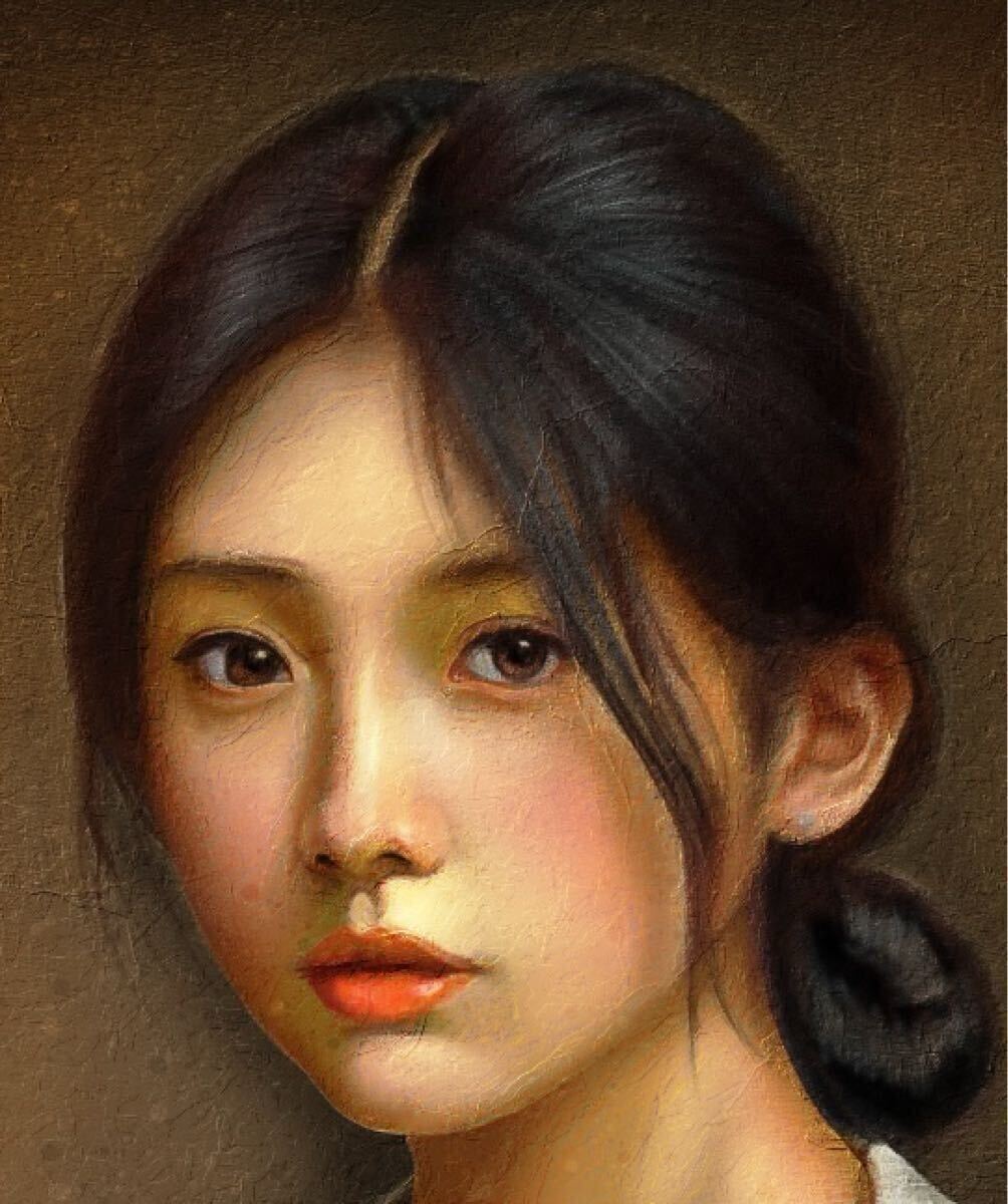 【油絵風の絵画作品】美しい女性をモデルにした現代アート作品 i-img1154x1200-