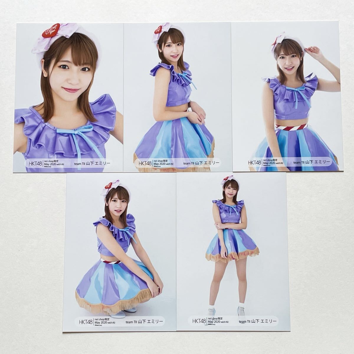 2024年3月度 個別生写真5枚セット Vol.1 山下 エミリー - HKT48