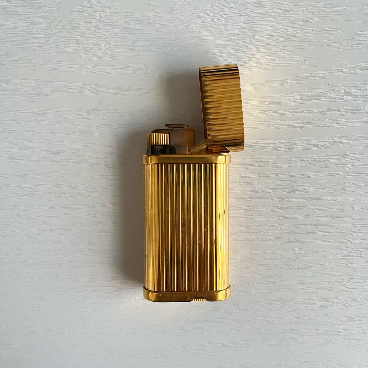 【ご予約品】 着火未確認 Cartier カルティエ ライター ローラー式 ゴールド カルティエ