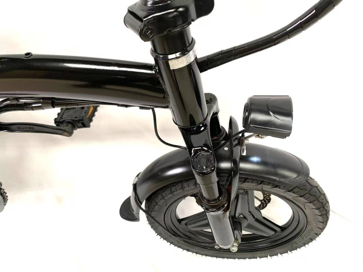 1円～ディスク式 MTB 折り畳みフル電動自転車 48V 12Ah 14インチ 動作確認(rèn)済 ZJ 9318