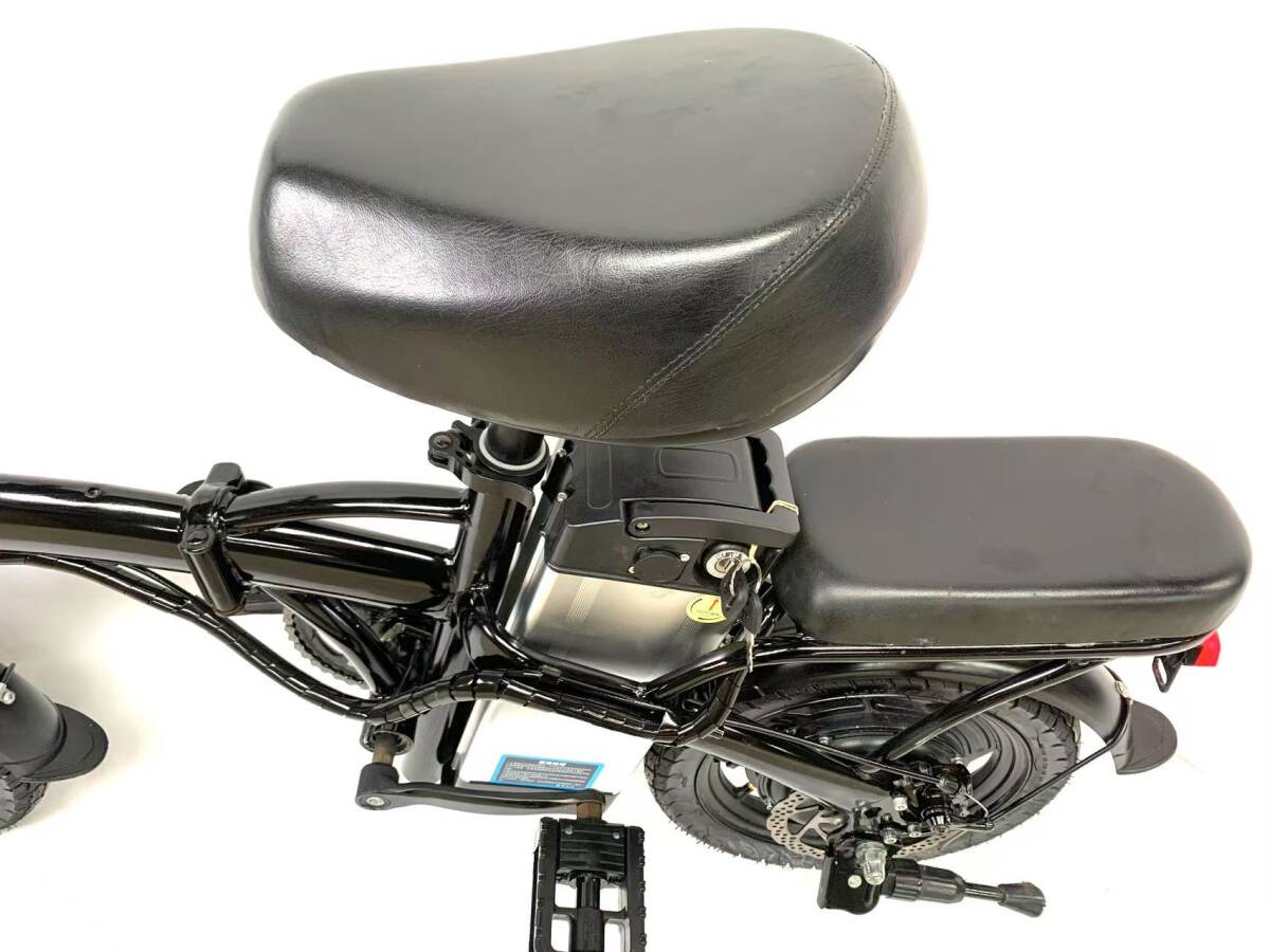 1円～ディスク式 MTB 折り畳みフル電動自転車 48V 12Ah 14インチ 動作確認(rèn)済 ZJ 9318