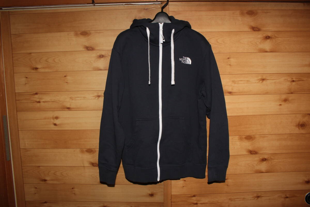  мужской L темно-синий North Face THE NORTH FACE rear view полный Zip тренировочный Parker жакет NT12340 бесплатная доставка 