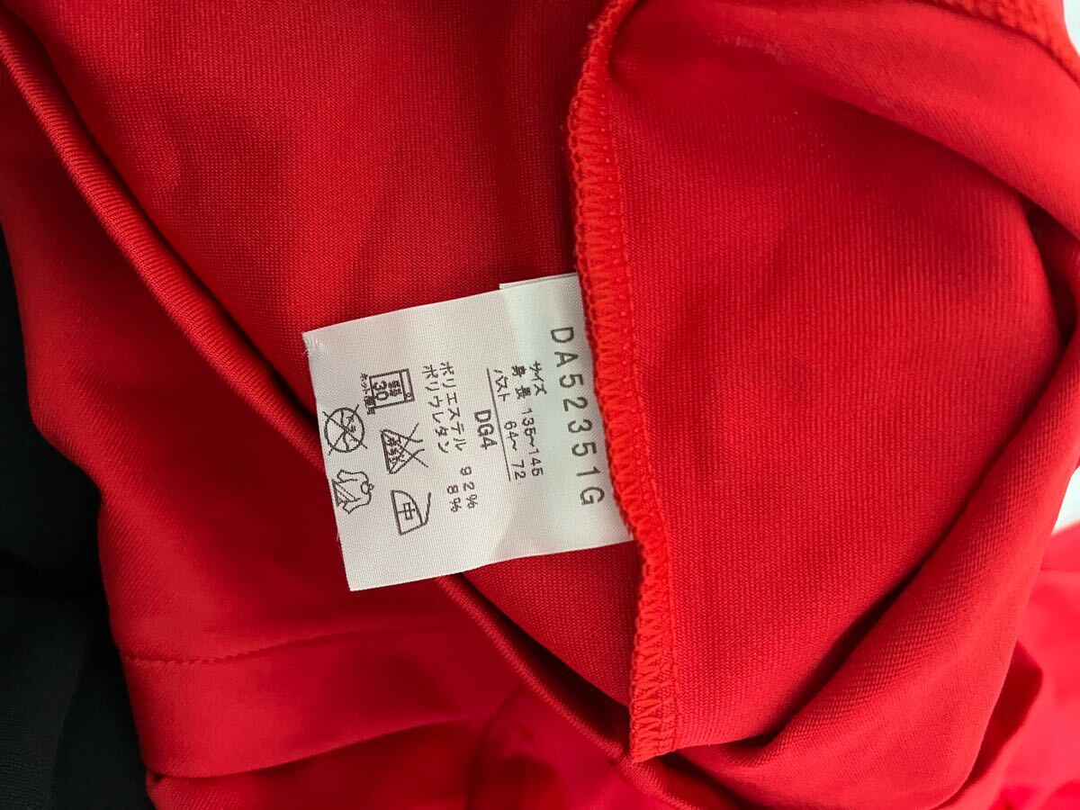 DANSKIN ダンキン ジップアップ パーカー 135-145 140 赤 レッド_画像4