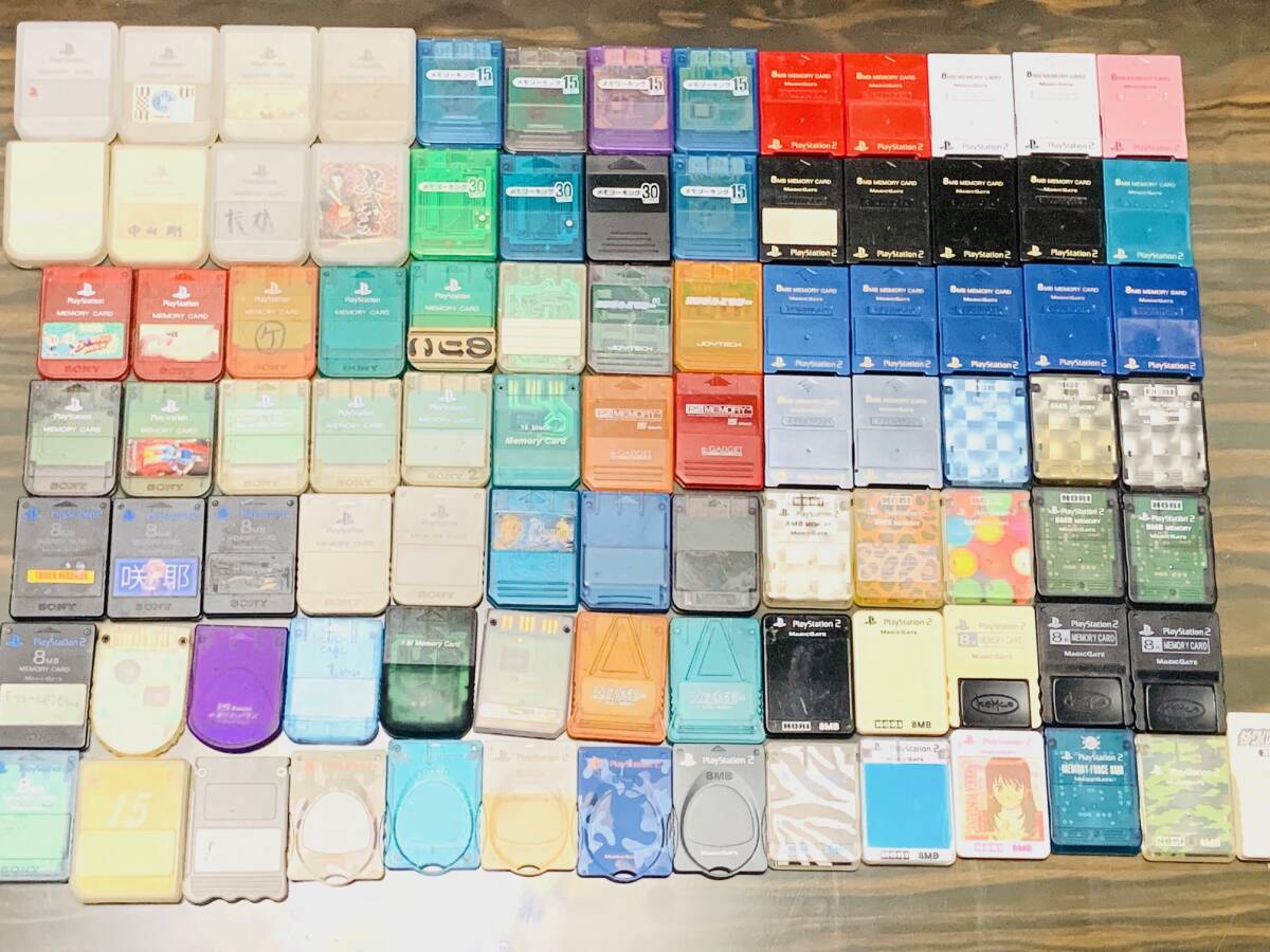 メモリーカード 約90枚 セット まとめ PS PS2 純正他