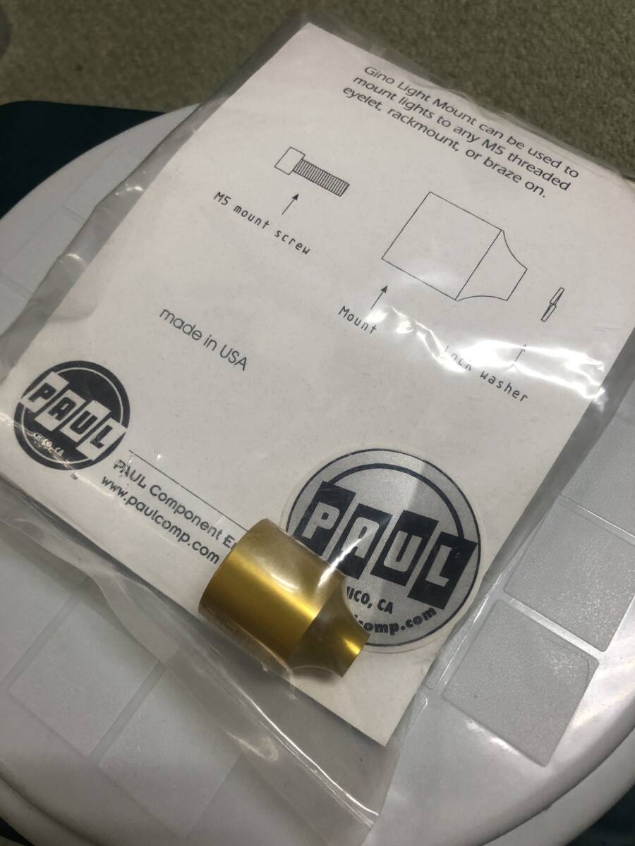 ☆PAUL COMPONENT GINO ポールGINOライトマウント GOLD☆
