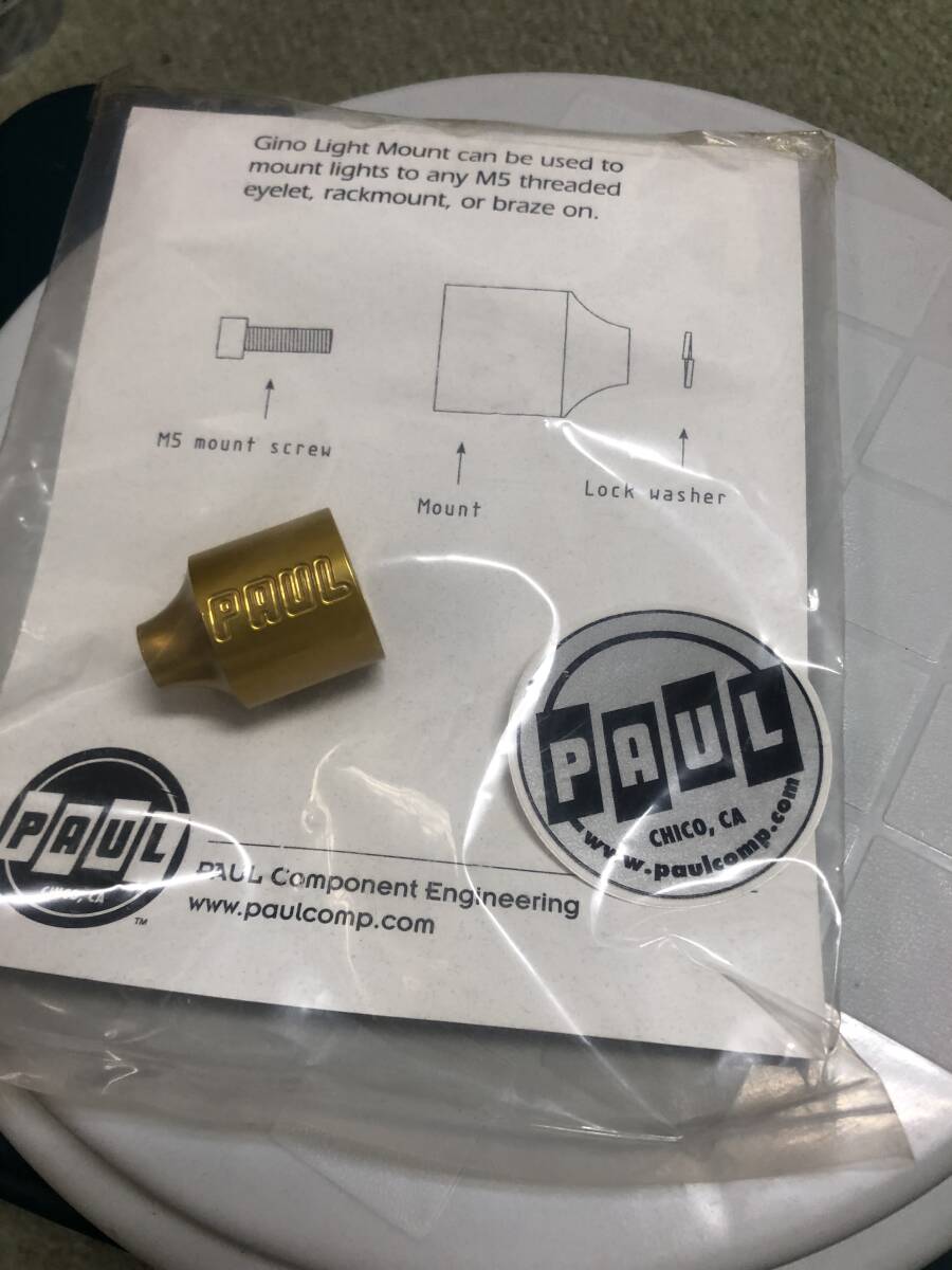 ☆PAUL COMPONENT GINO ポールGINOライトマウント GOLD☆