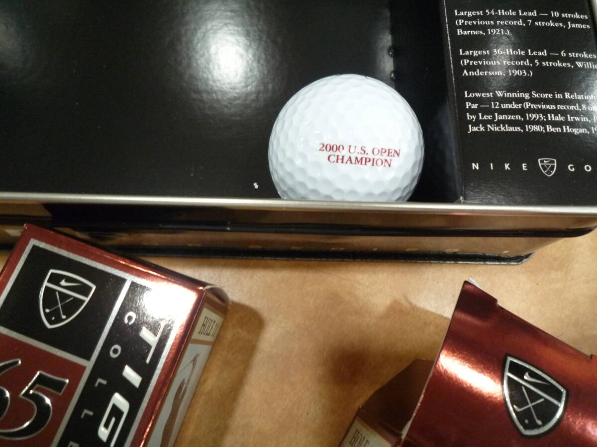 2000年?US OPEN?TIGER WOODS?NIKE記念ボール?缶入り新品！