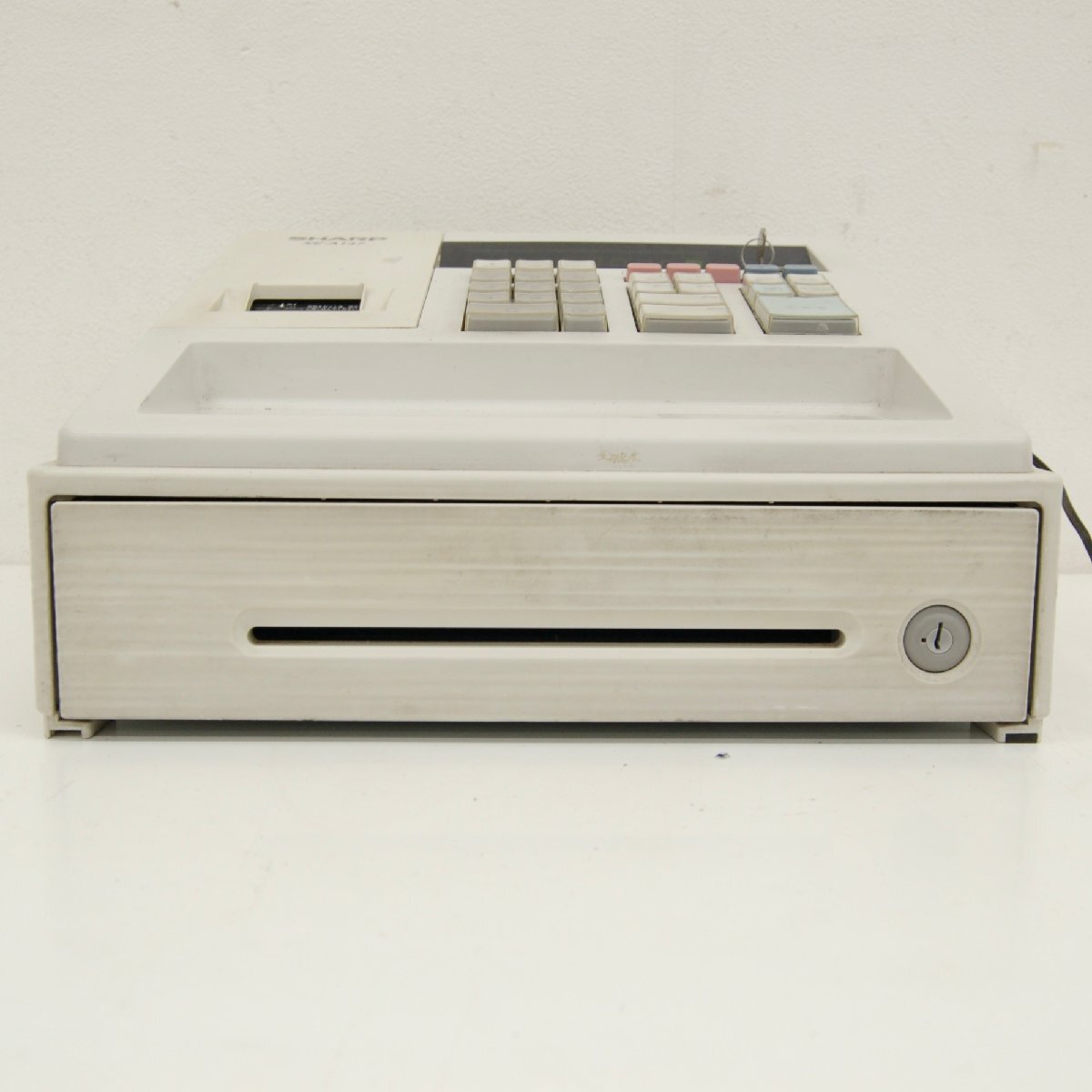 【中古品】SHARP XE-A147W シャープ レジ レジスター ホワイト kh5-18