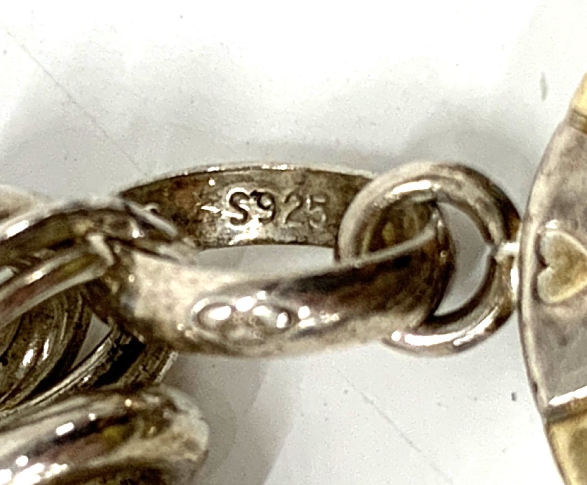 【中古品】Links of London ブレスレット S925 リンクスオブロンドン シルバー 53.5g アクセサリー kh5-84