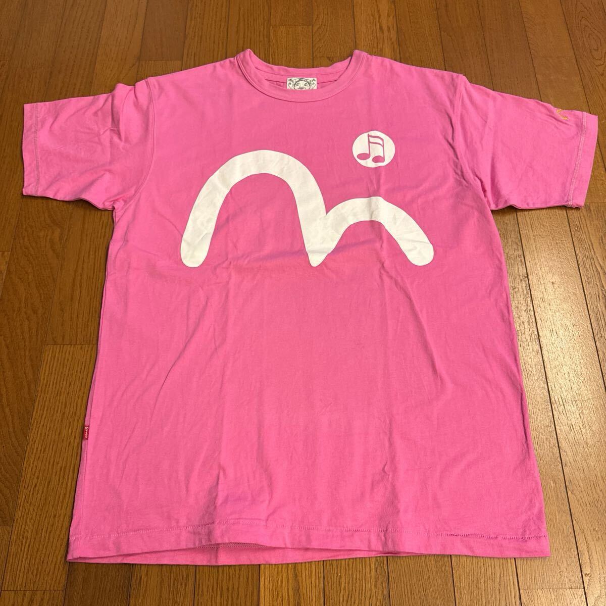 エヴィス！EVISU！大きめTシャツ！ピンク！100円スタート！