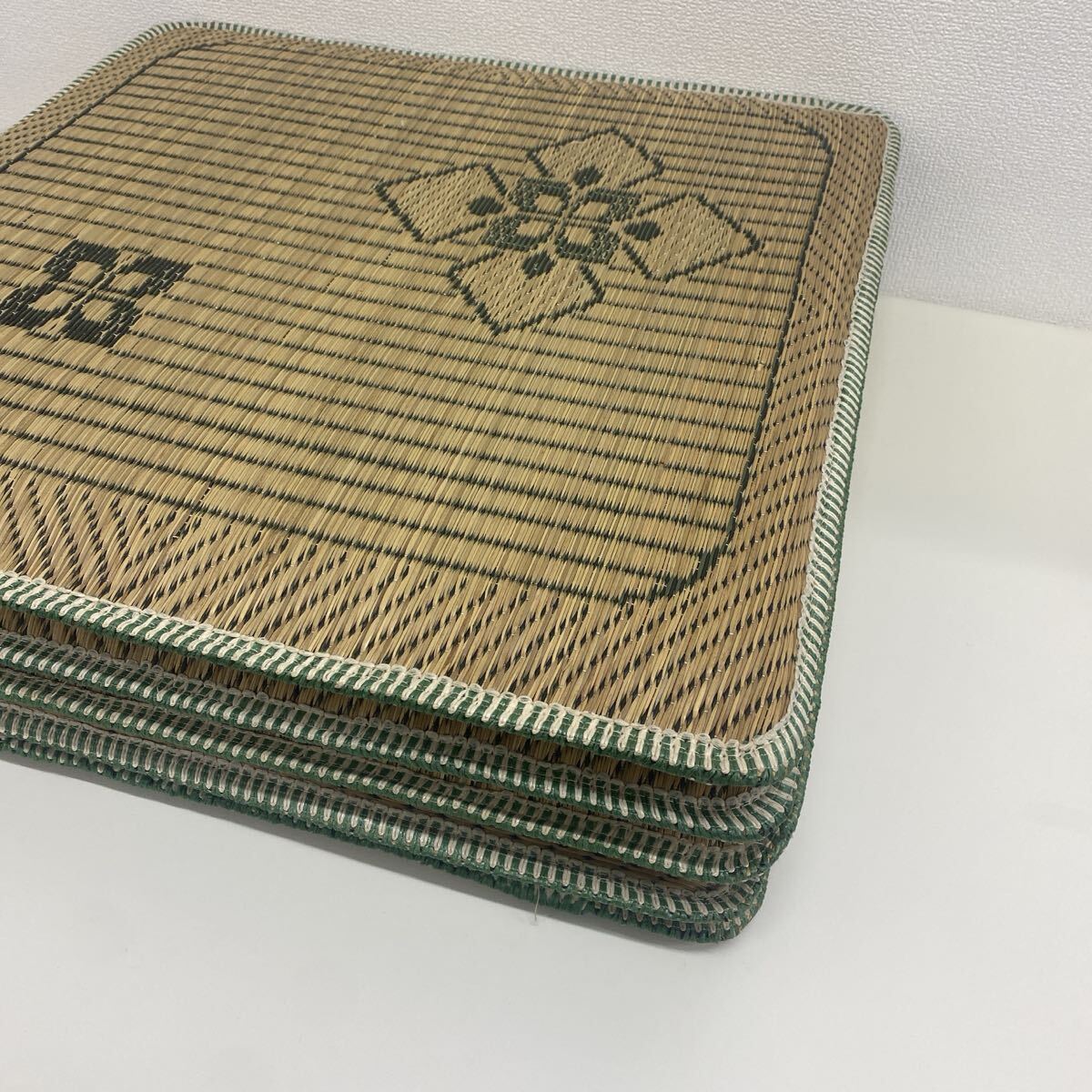 refle● 夏用座布団　5枚セット　 和室　和風(fēng)　昭和レトロ　現(xiàn)狀品【A】