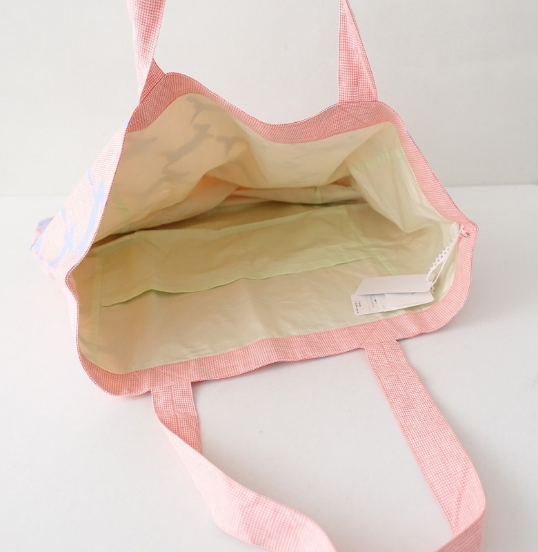 【未使用/定価2.2萬】2024SS/ミナペルホネン mina perhonen *run run run parent bag*トートバッグピンク(ba85-2503-67)【03E52】