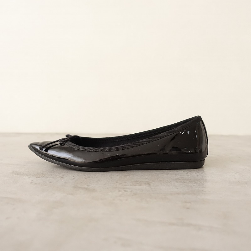  Repetto repetto * балетки 35/22* черный чёрный po Inte dotu туфли-лодочки pa палатка кожа лента обувь (ksh88-2408-173)[22I42a]