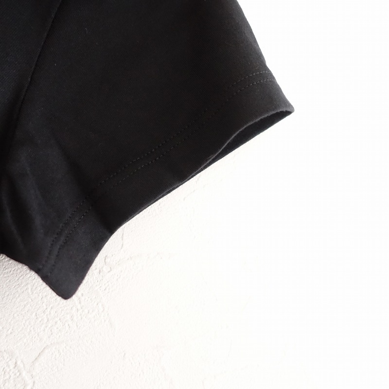 【美品】アニエスベー agnes b. *ハートプリントコットン半袖Tシャツ*1黒ブラックカットソーアニエスb.(33-2411-223)【90L42】